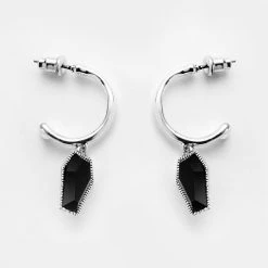 TOU1 DEATH HOOP EARRINGS