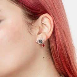 TOU1 BLEEDING EYE CZ STUDS Accessories