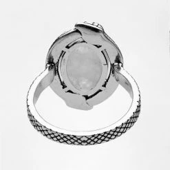 TOU1 SERPENT MOONSTONE RING