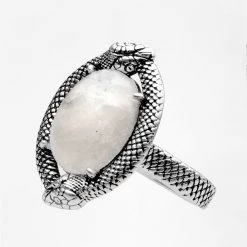 TOU1 SERPENT MOONSTONE RING