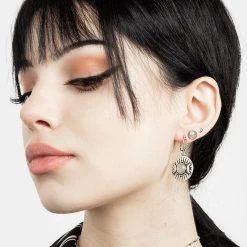 TOU1 Accessories GODDESS TRIPLE MOON MOONSTONE EAR STUD PACK