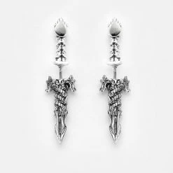 TOU1 Accessories RITUAL AMETHYST SPLIT EARRINGS