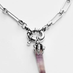 TOU1 TALON AMETHYST SHARD NECKLACE Accessories