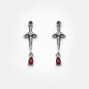 TOU1 ATHAME DAGGER CZ STUDS Accessories